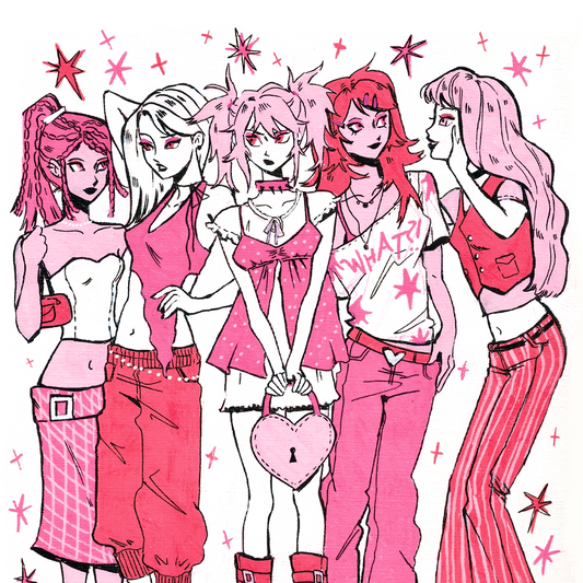 Girls Girls Girls Art Print