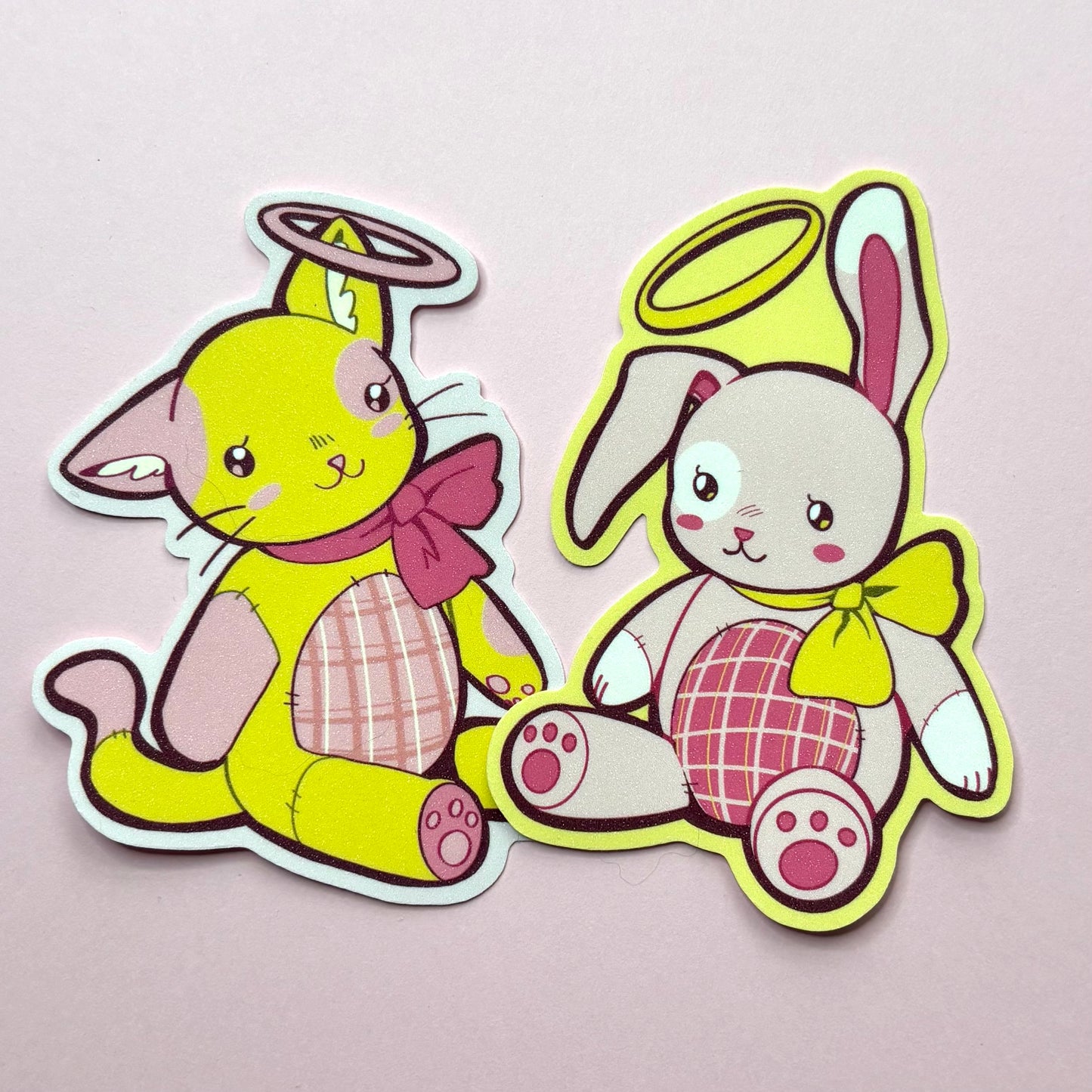 Angel Stuffed Bunny Sticker