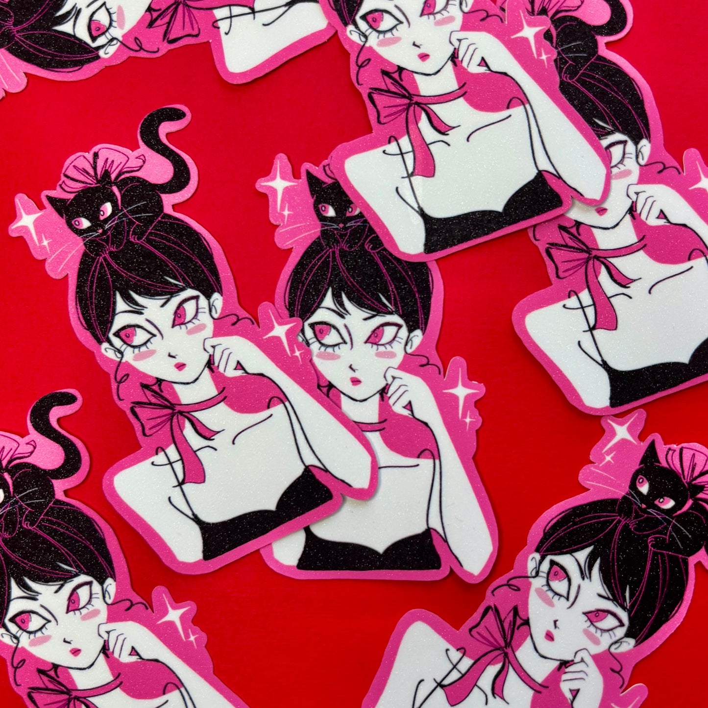 Kitty Girl Sticker