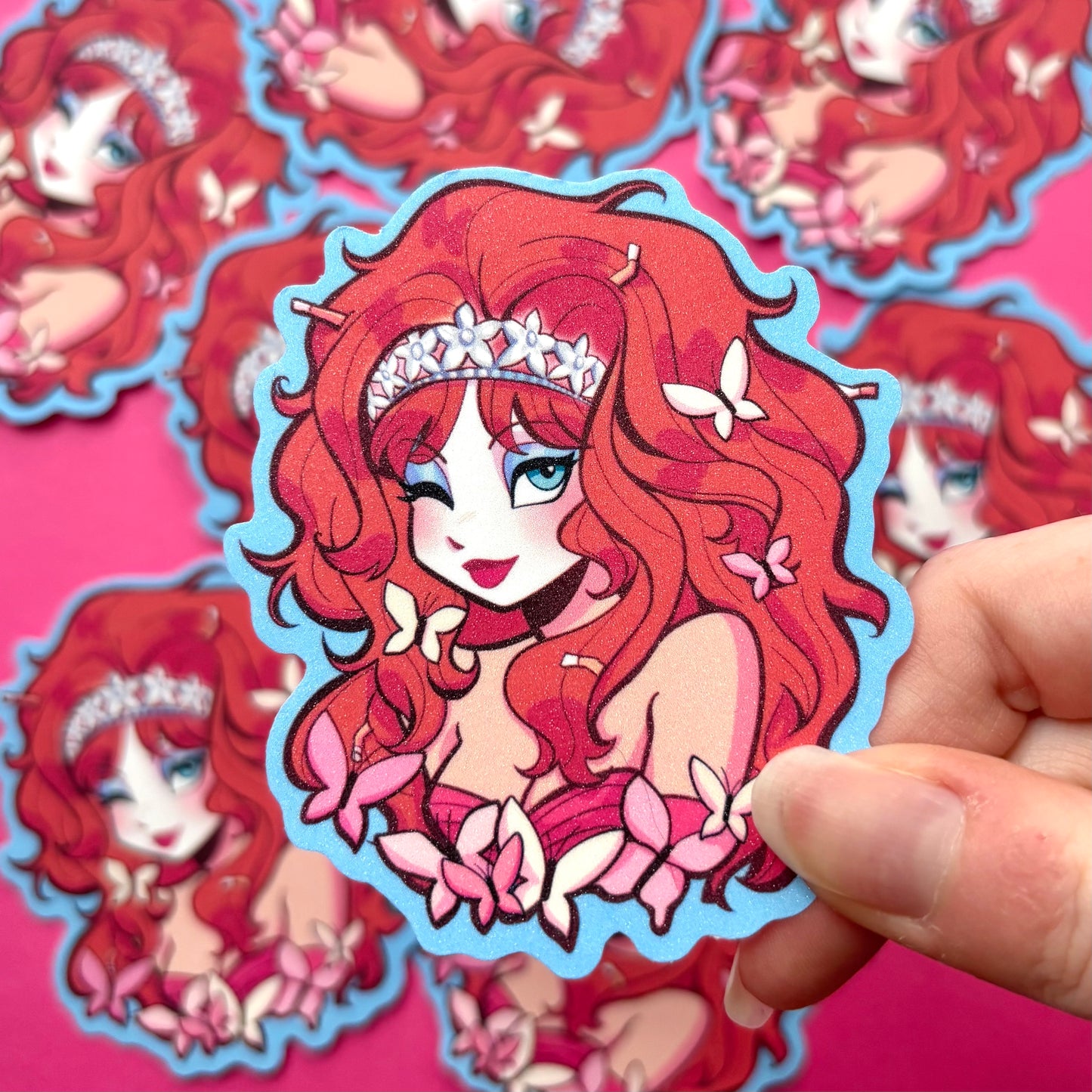 Pink Pony Girl Sticker