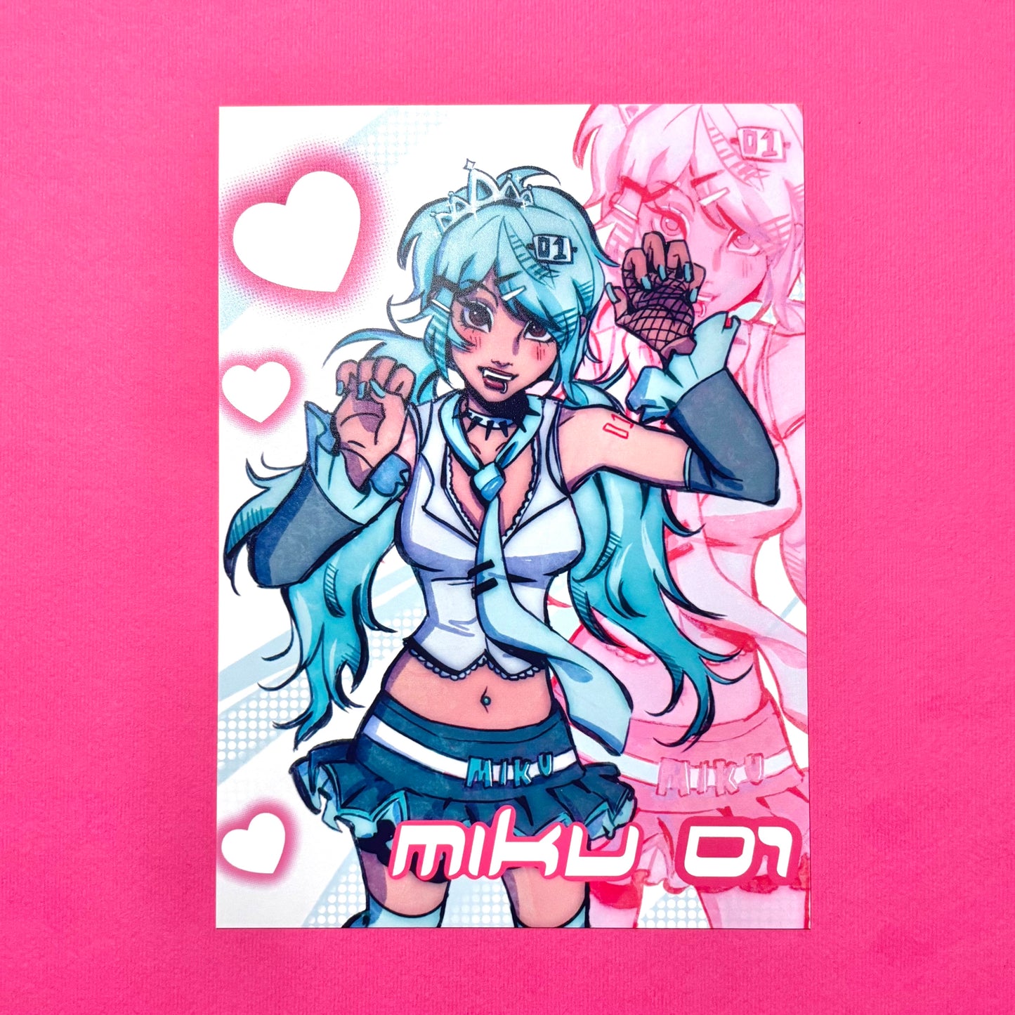 Scene Girl Vocaloid Art Print