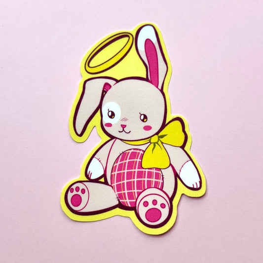 Angel Stuffed Bunny Sticker