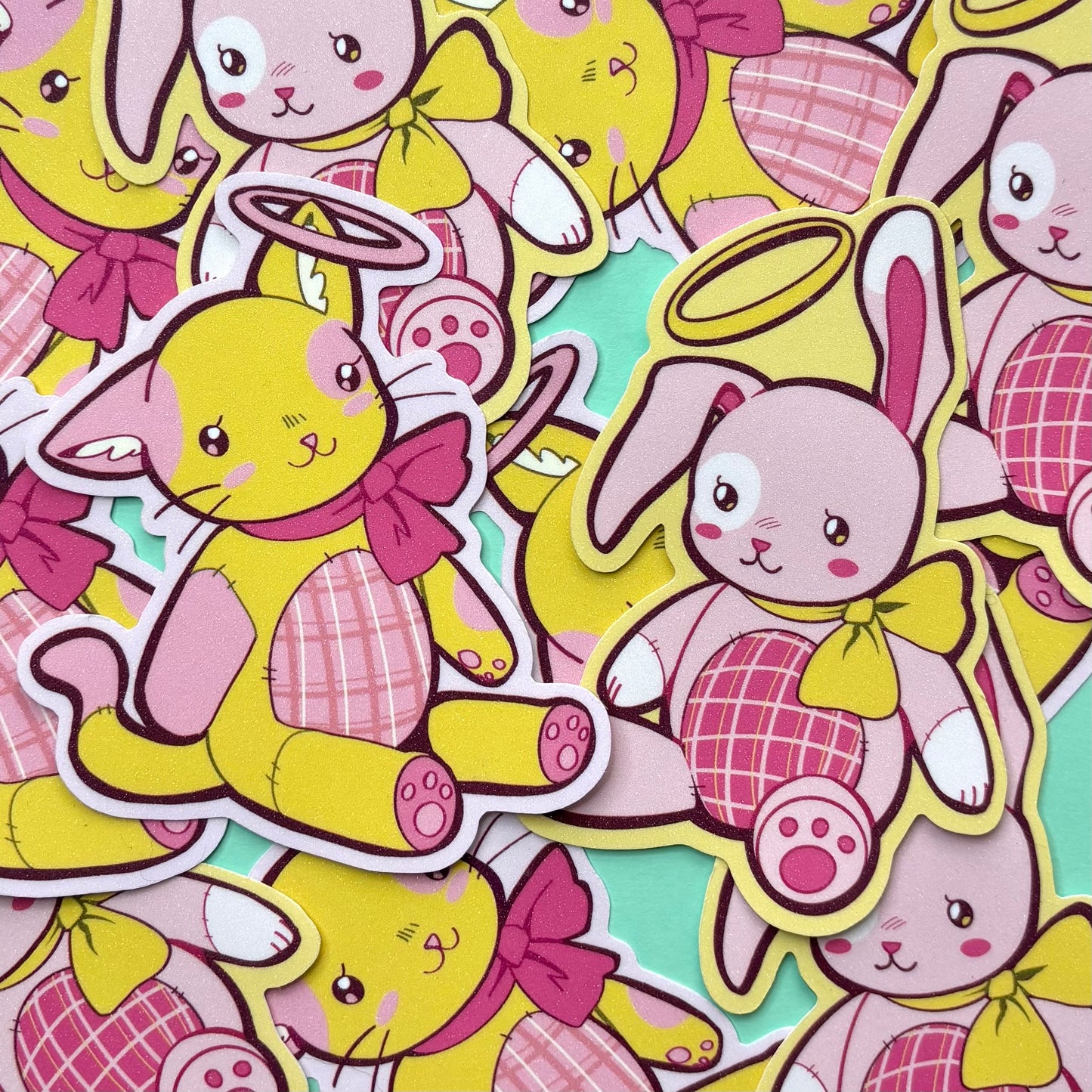 Angel Stuffed Bunny Sticker