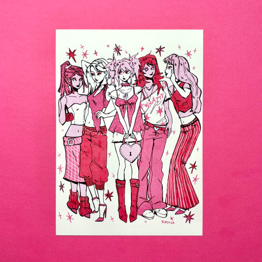 Girls Girls Girls Art Print