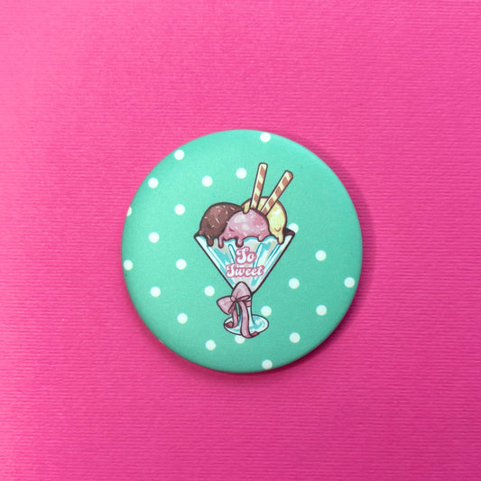 Ice Cream Button Pin