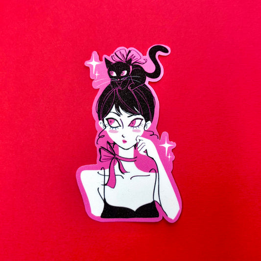 Kitty Girl Sticker