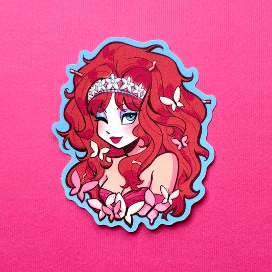 Pink Pony Girl Sticker