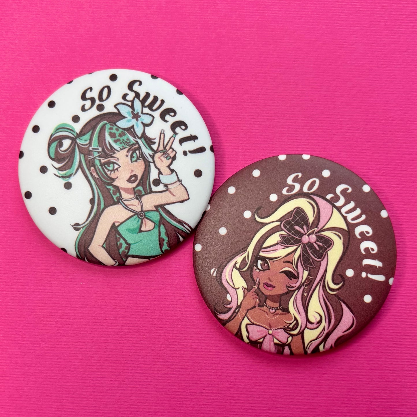 So Sweet Button Pins